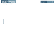 Tablet Screenshot of exallwood.com